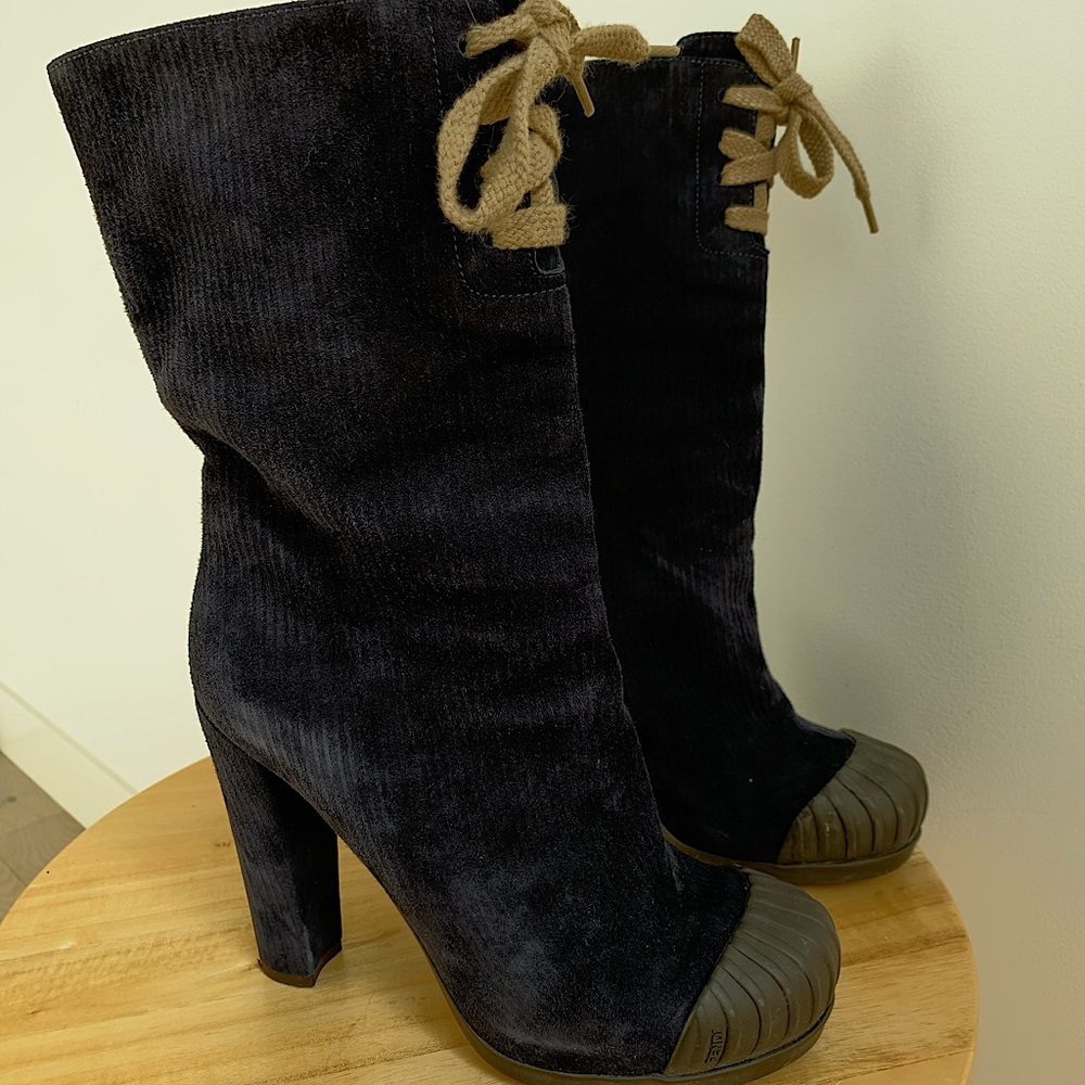 Fendi high heel boots